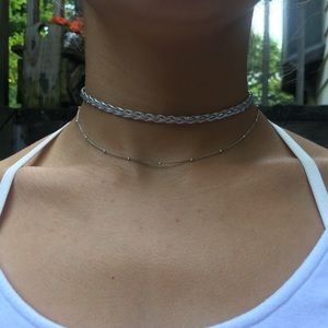 Silver Braided Choker by Francesca’s